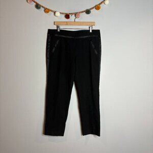 Loft Marisa black cropped dress pants
